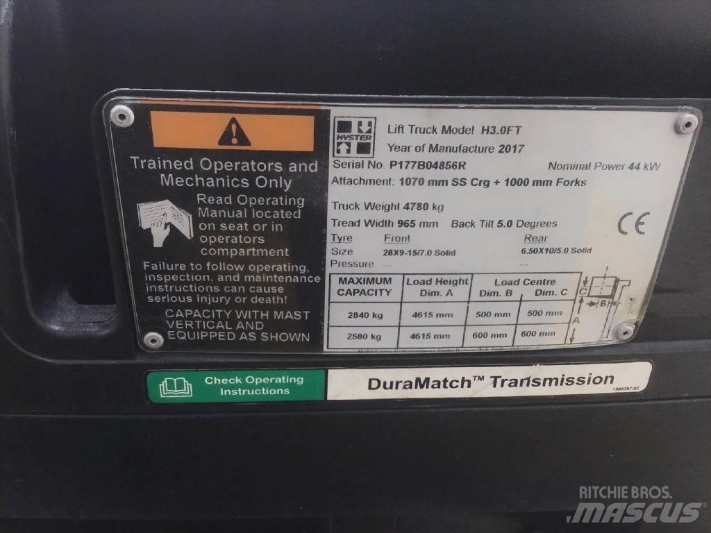 Hyster H 3.0 FT LPG heftrucks