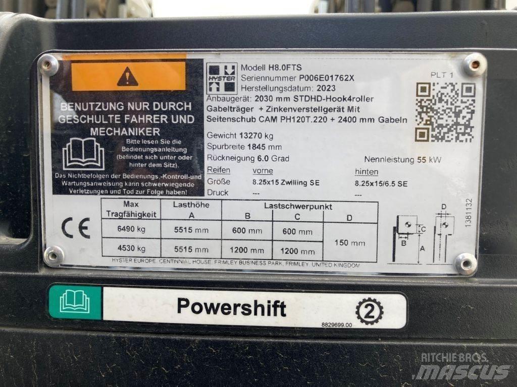 Hyster H 8.0 FTS Diesel heftrucks