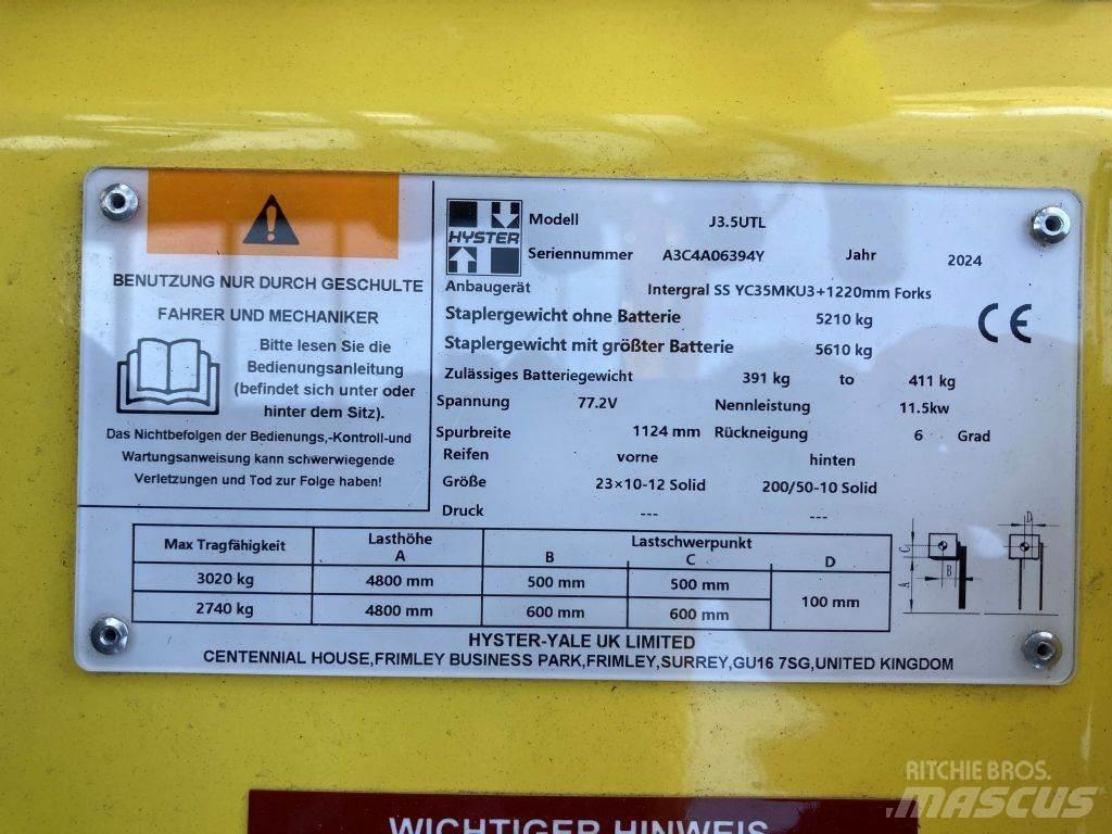 Hyster J 3.5 UTL Elektrische heftrucks