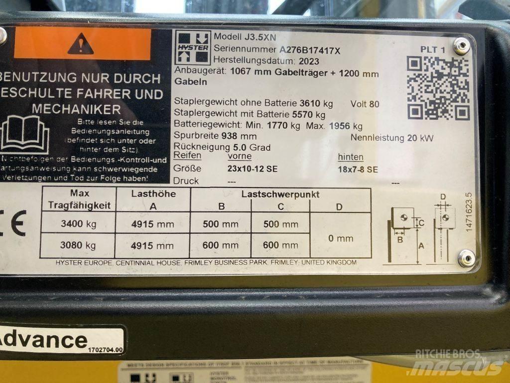 Hyster J 3.5 XN Elektrische heftrucks