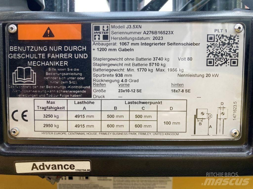 Hyster J 3.5 XN Elektrische heftrucks
