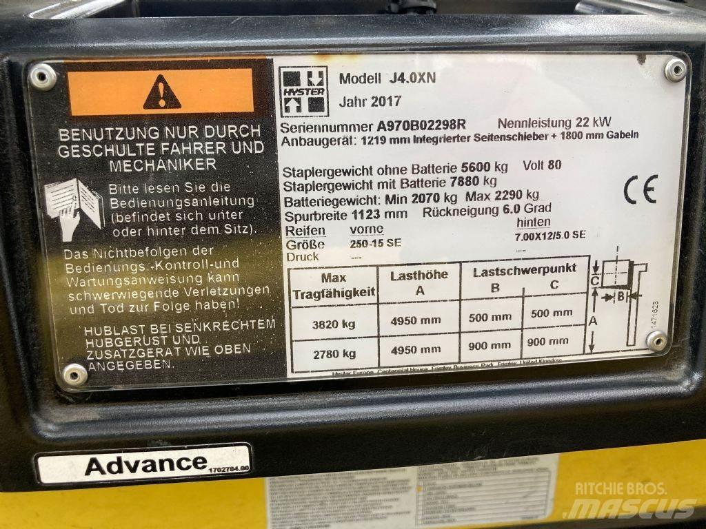 Hyster J 4.0 XN Elektrische heftrucks