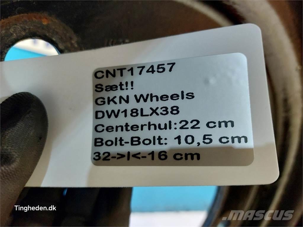  38 DW18Lx38 Sæt Banden, wielen en velgen