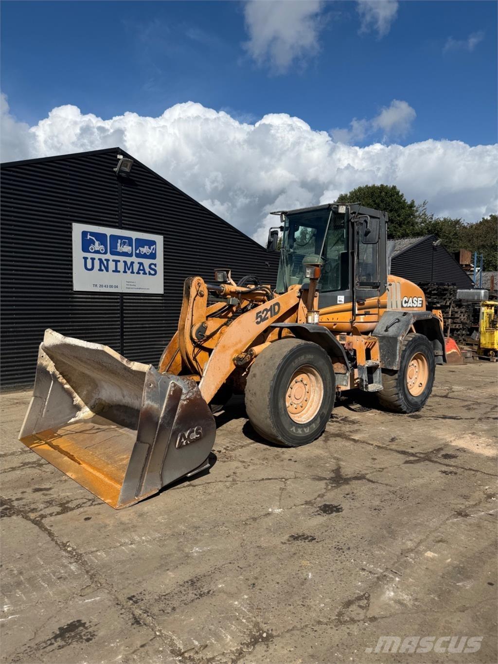 CASE 521D Wielladers