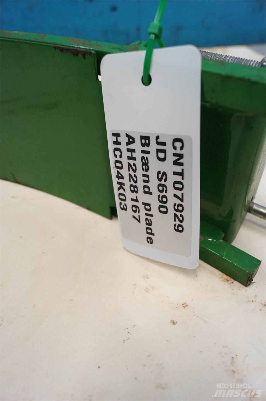John Deere S690 Accessoires voor maaidorsmachines