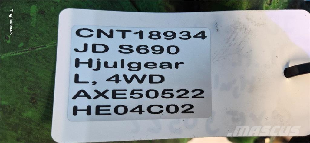 John Deere S690 Accessoires voor maaidorsmachines