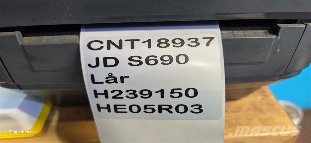 John Deere S690 Accessoires voor maaidorsmachines
