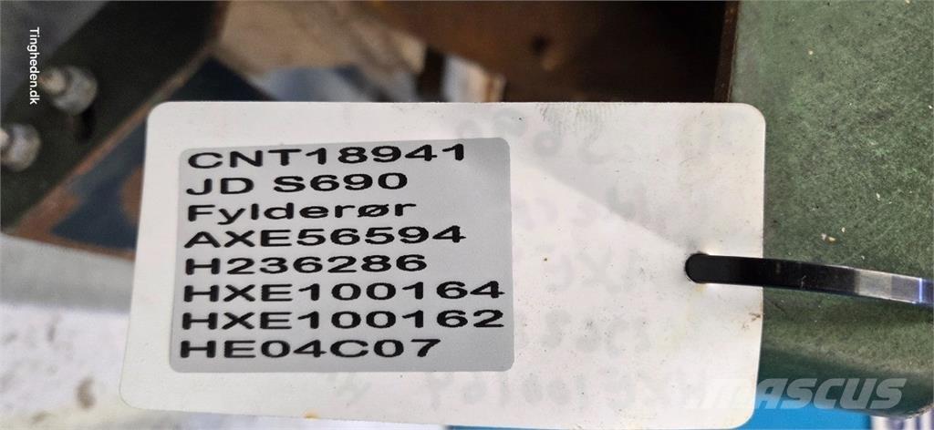 John Deere S690 Accessoires voor maaidorsmachines
