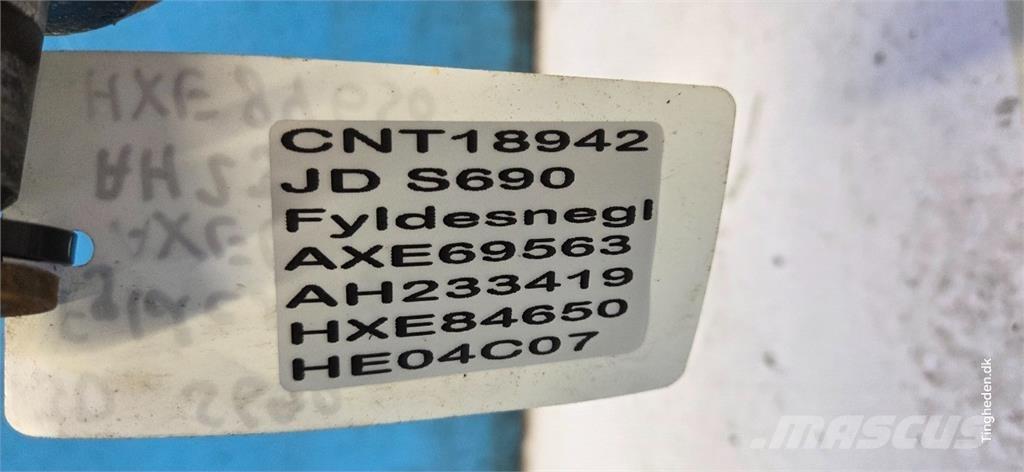 John Deere S690 Accessoires voor maaidorsmachines