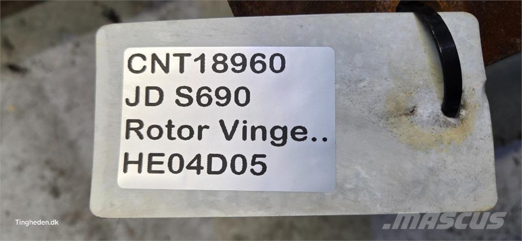 John Deere S690 Accessoires voor maaidorsmachines