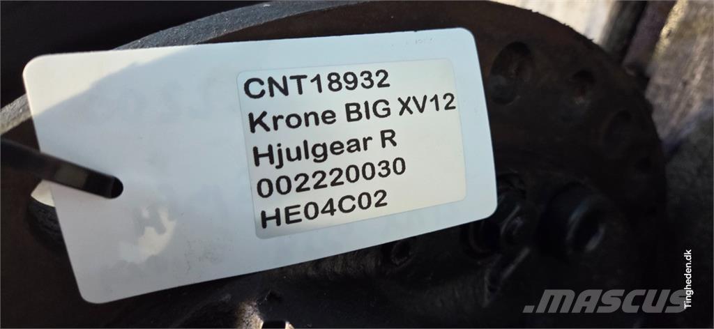 Krone Big X V12 Hooi en voedermachine accessoires
