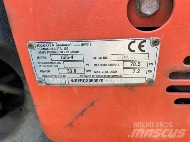 Kubota U55-4 Rupsgraafmachines