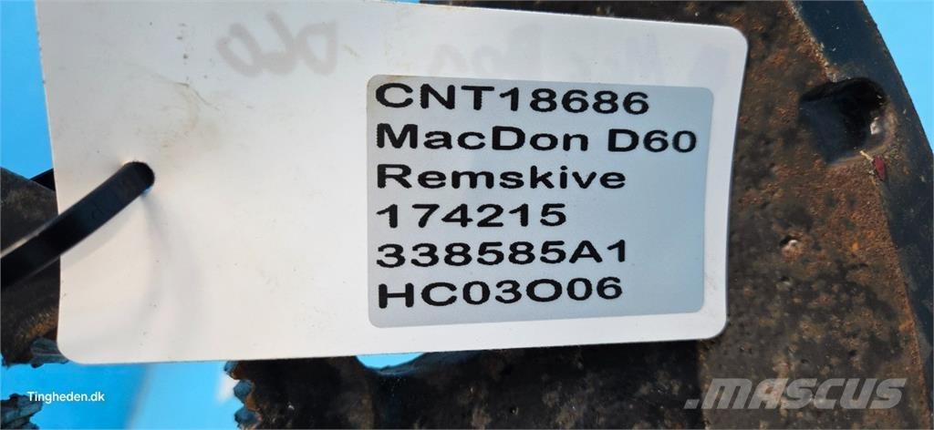 MacDon D60 Accessoires voor maaidorsmachines