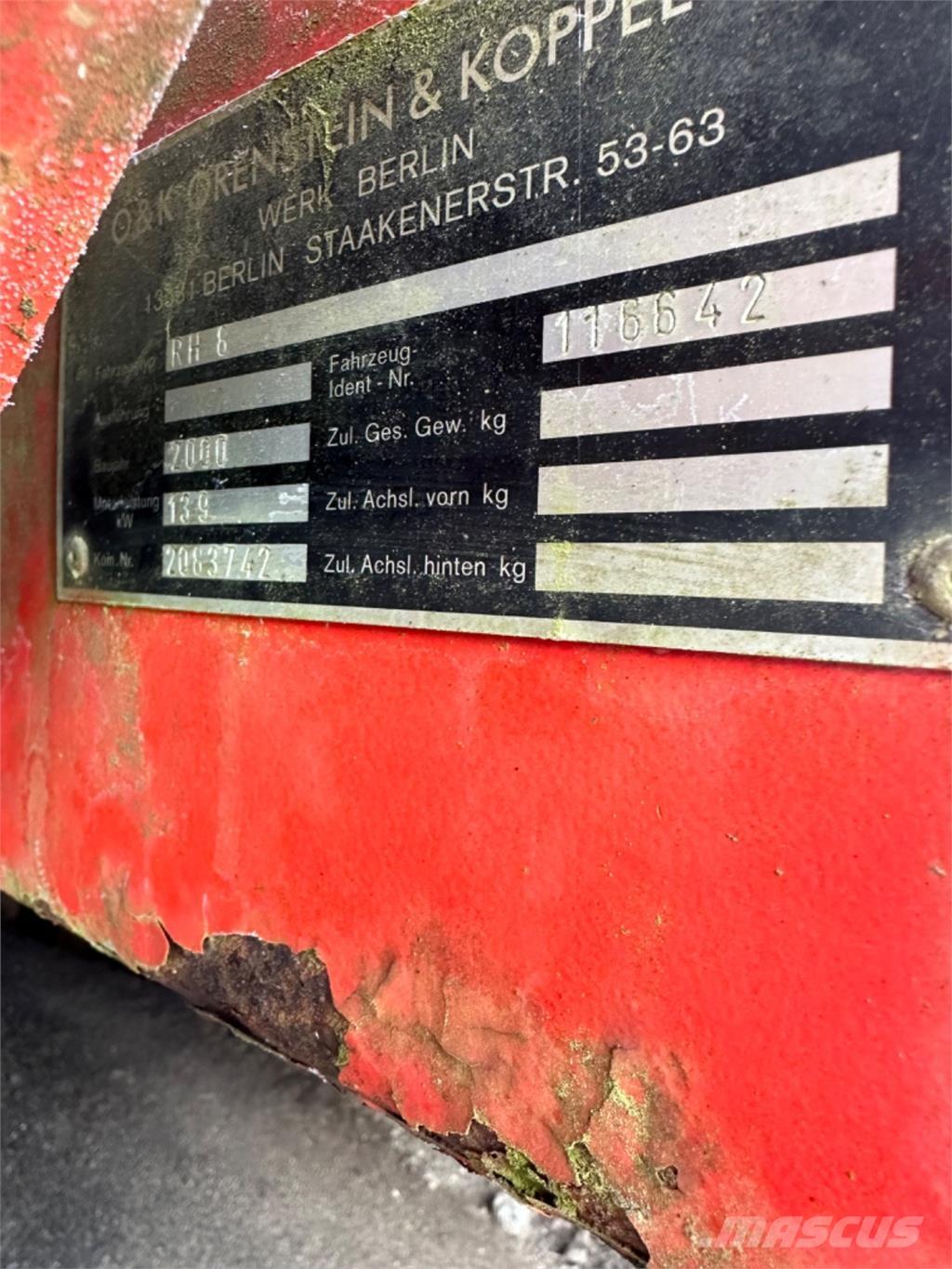 O&K RH8 Rupsgraafmachines