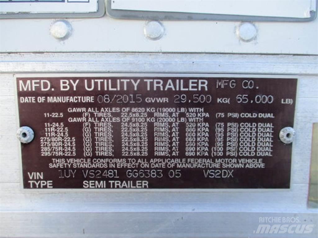 Utility VS2DX 48' Gesloten opbouw trailers