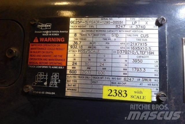 Doosan GC25P-5 Heftrucks overige