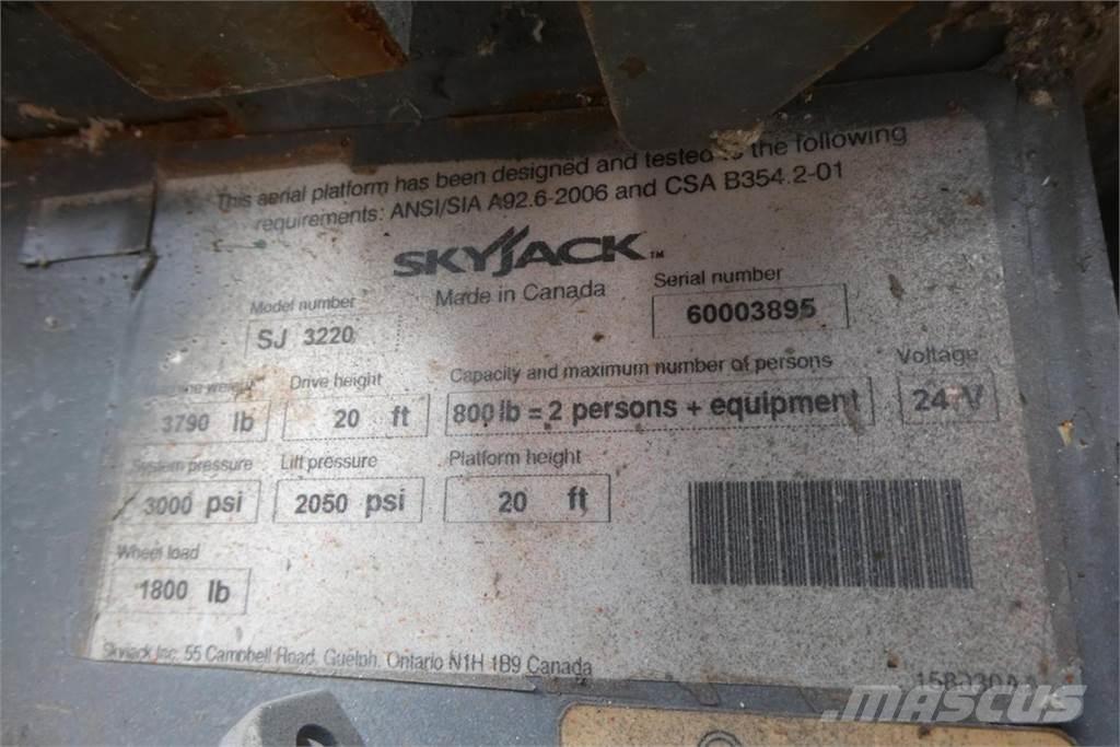 SkyJack SJ3220 Bouw - Overige