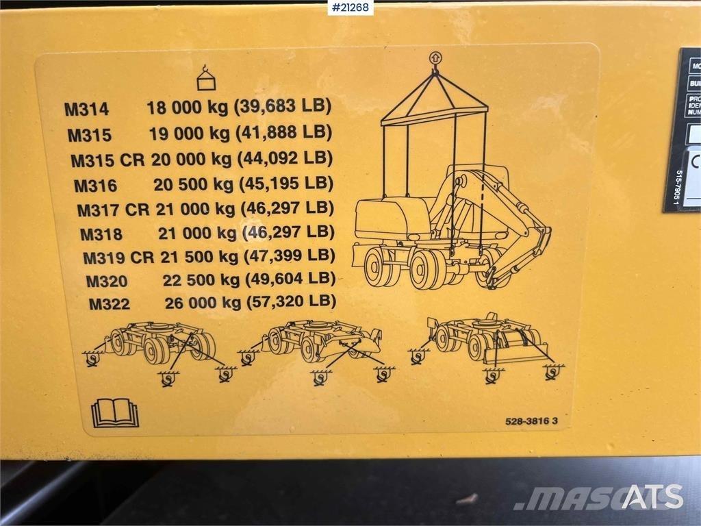 CAT M315 Wielgraafmachines