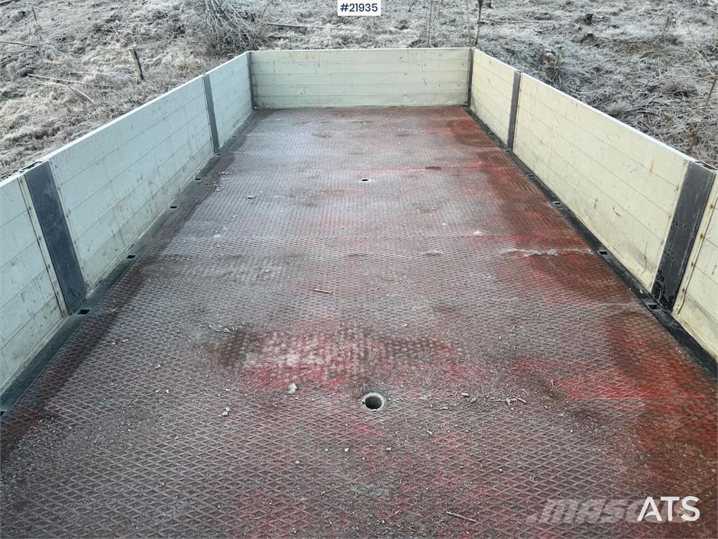 Maur 1-Axle Trailer Vlakke laadvloer