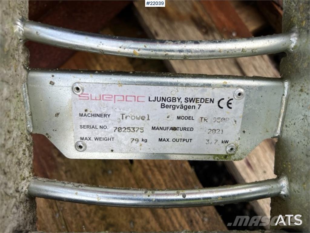 Swepac TR 950R Accessoires