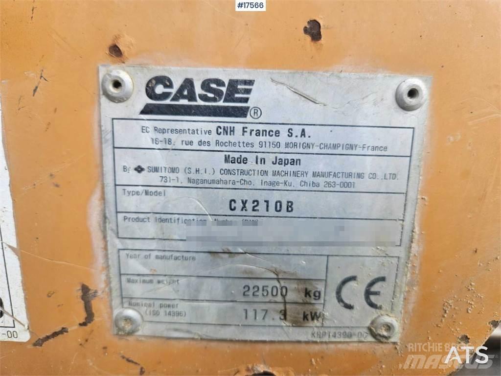 CASE CX210B Rupsgraafmachines
