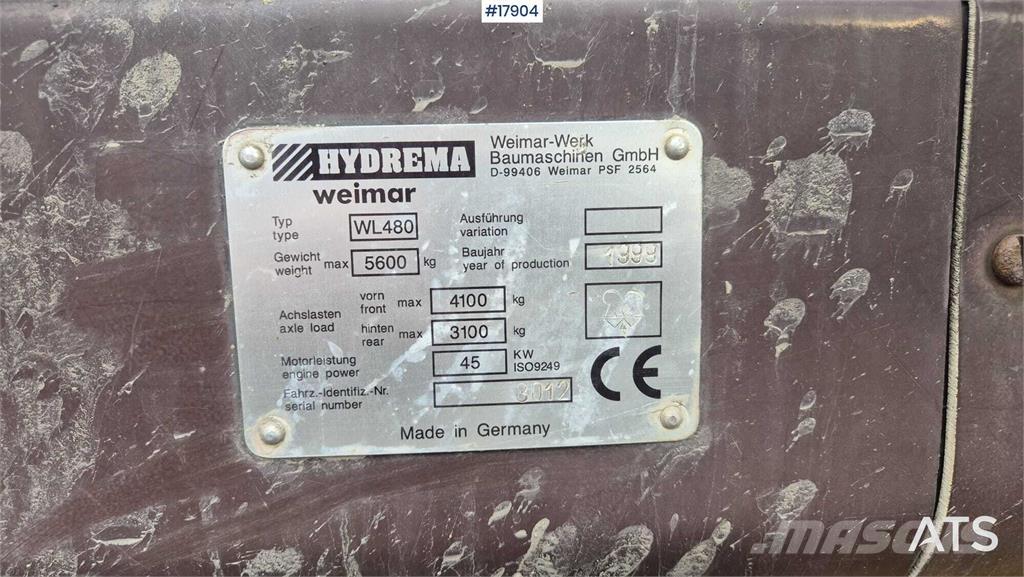 Hydrema WL 480 Wielladers