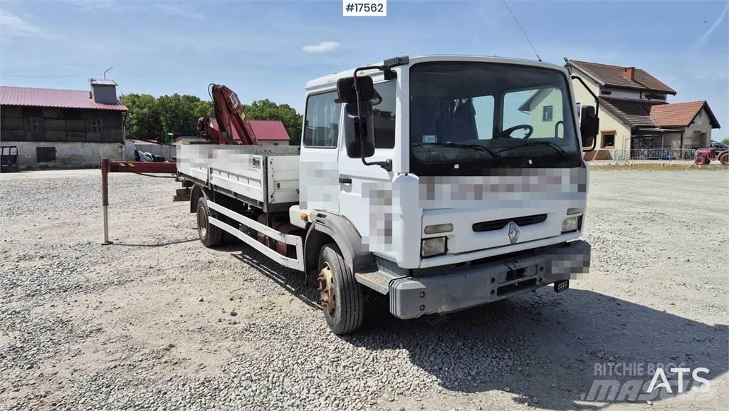 Renault M180 Vlakke laadvloer met kraan