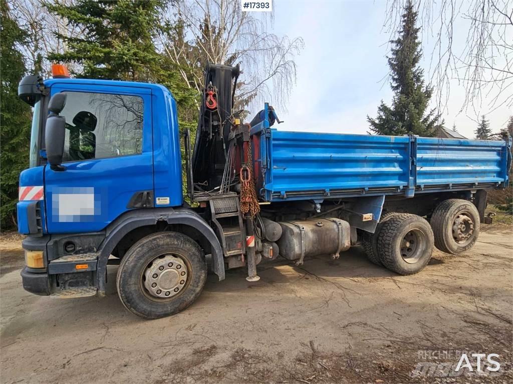 Scania 94G z HDS Vlakke laadvloer met kraan