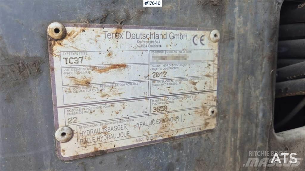 Terex TC 37 Minigraafmachines < 7t