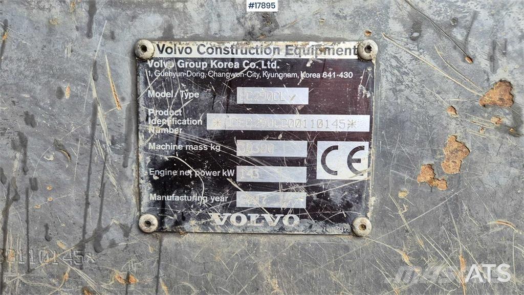Volvo EC 290 CL Rupsgraafmachines