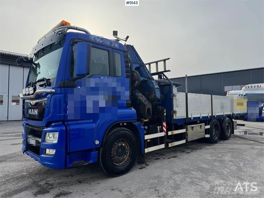 MAN TGS 26.400 Vlakke laadvloer met kraan