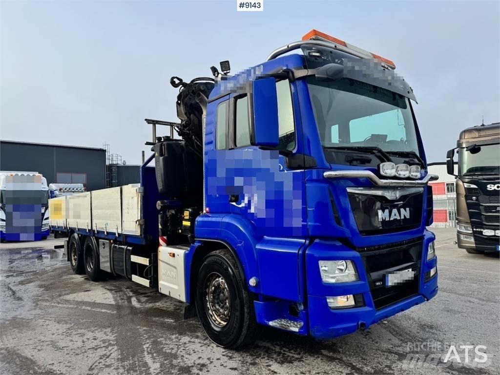 MAN TGS 26.400 Vlakke laadvloer met kraan