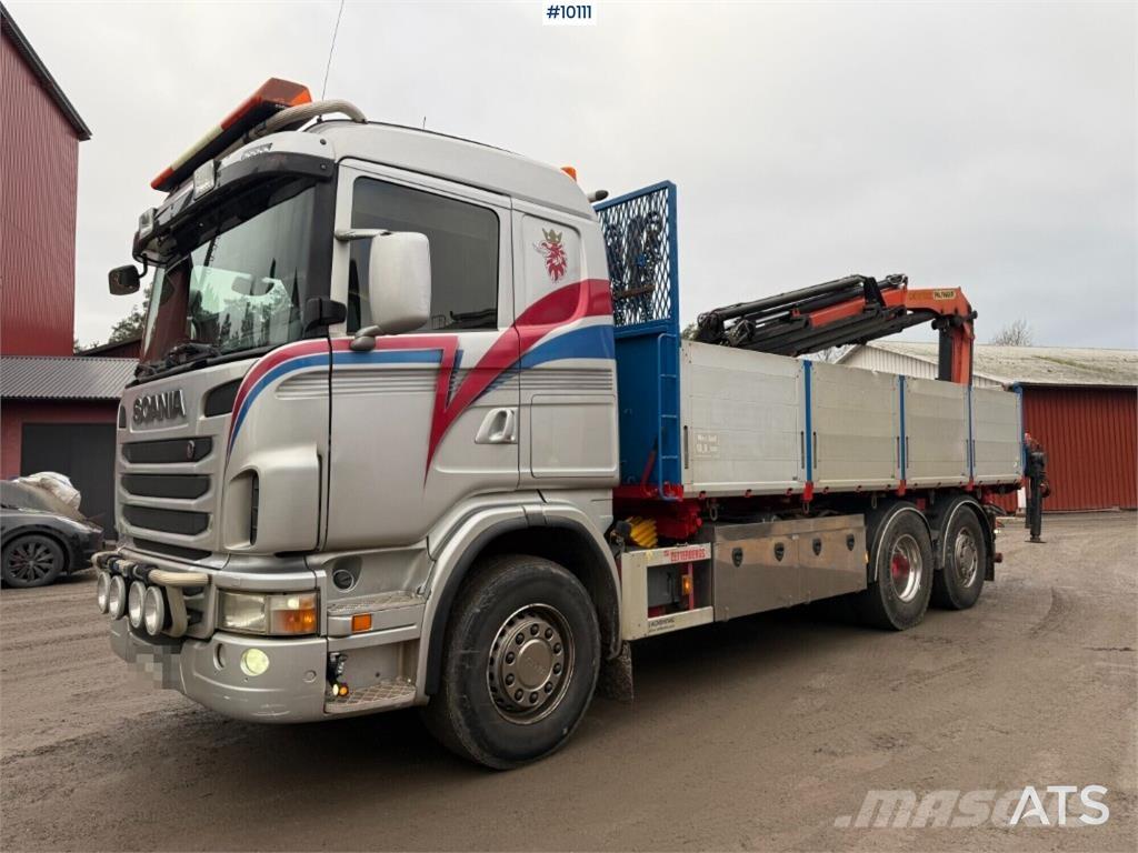 Scania G400 Vlakke laadvloer met kraan