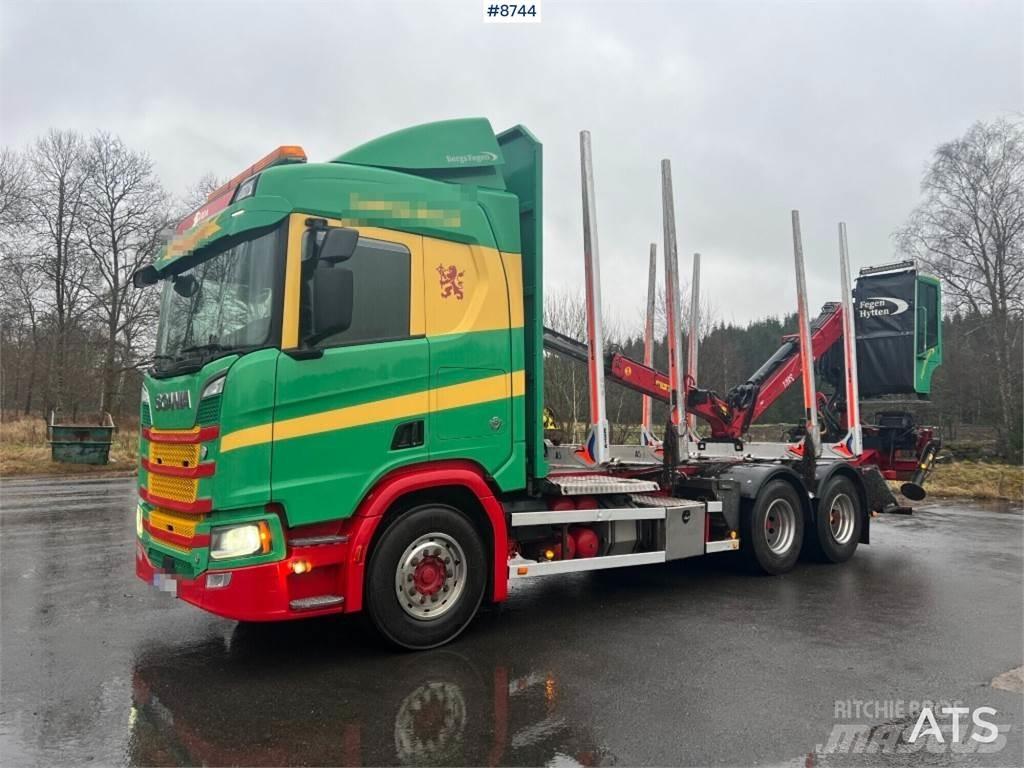 Scania R650 6X4 Hout-Bakwagens
