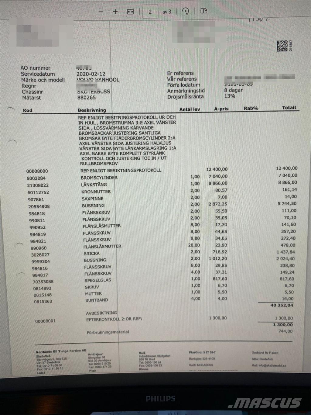Volvo B10M-70B Overige bussen