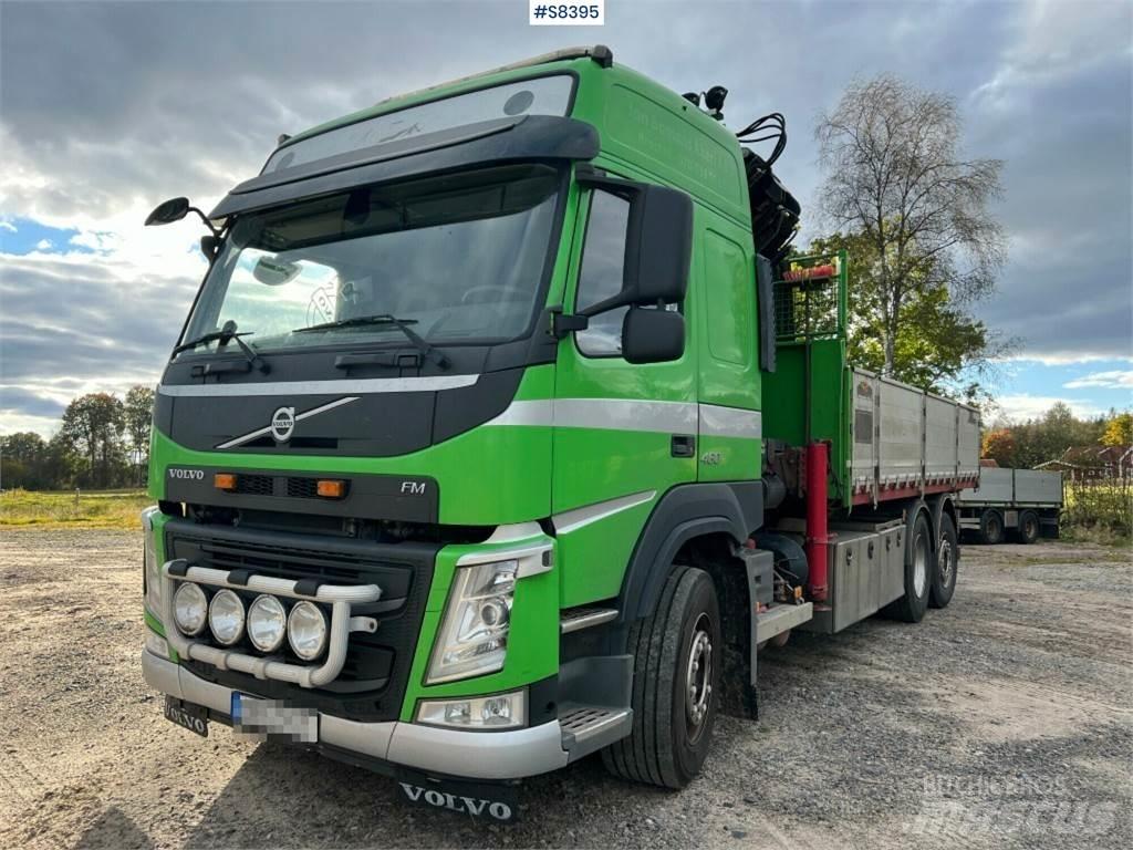 Volvo FM 6x2 Vlakke laadvloer met kraan