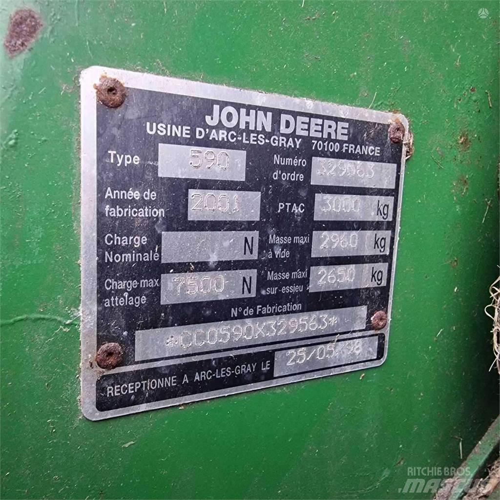 John Deere 590 Ronde-balenpersen
