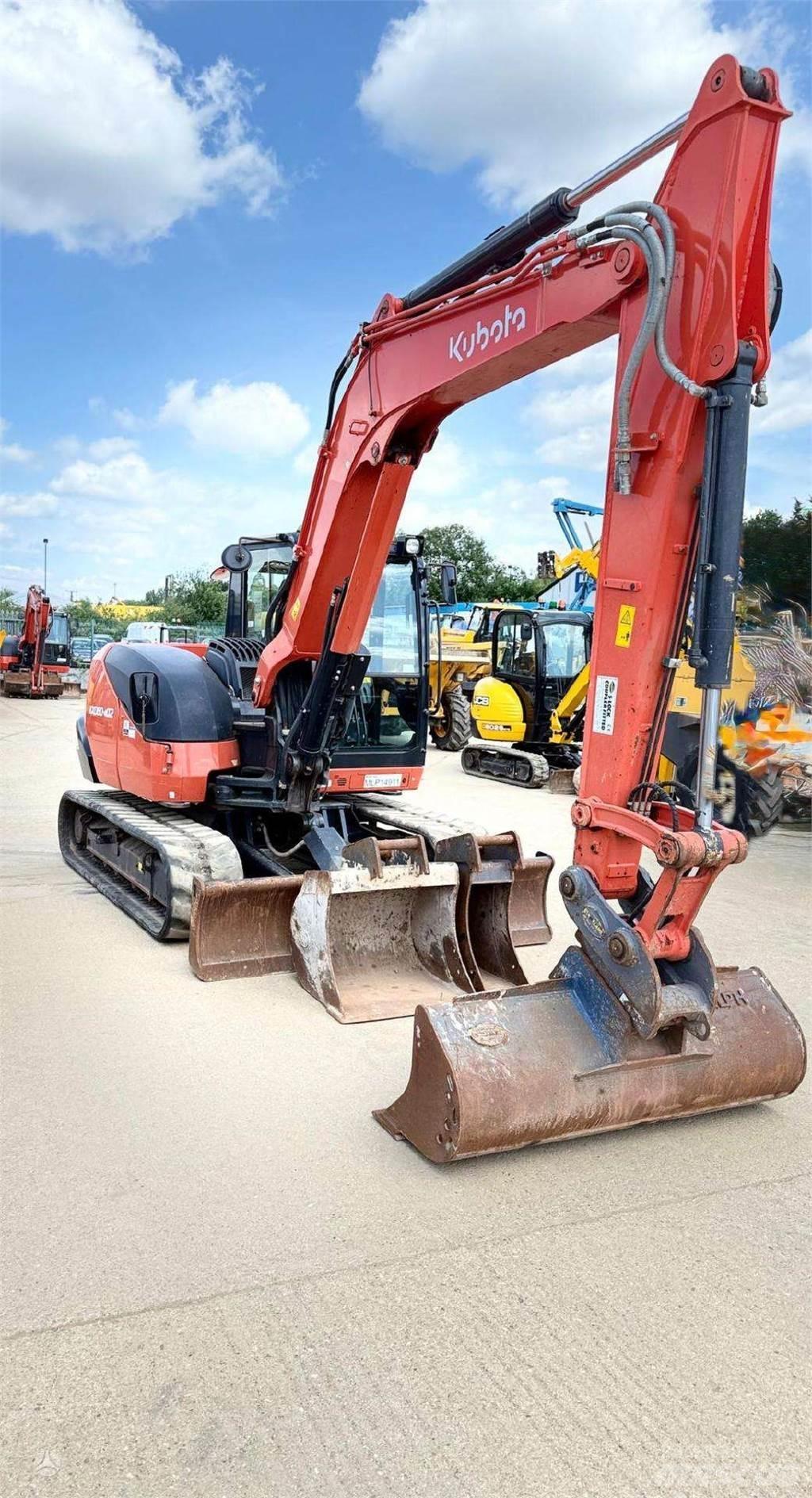 Kubota KX080-4 Rupsgraafmachines