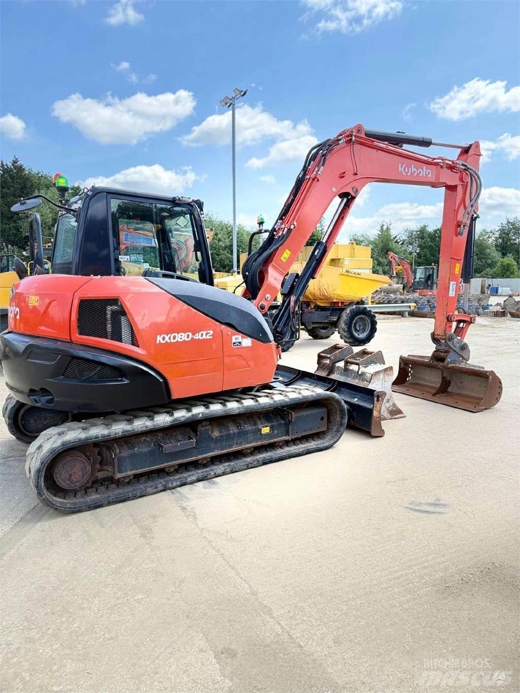 Kubota KX080-4 Rupsgraafmachines