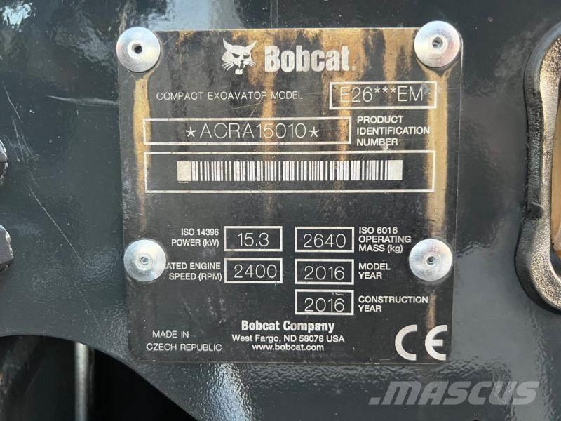 Bobcat E 26 Minigraafmachines < 7t
