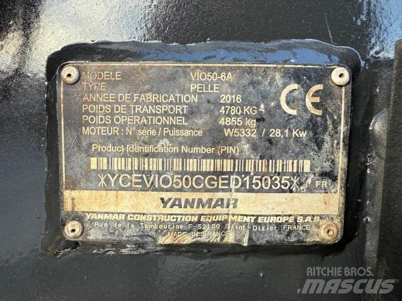 Yanmar ViO50 Minigraafmachines < 7t