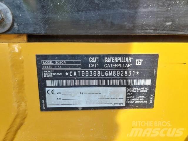 CAT 308 Minigraafmachines < 7t