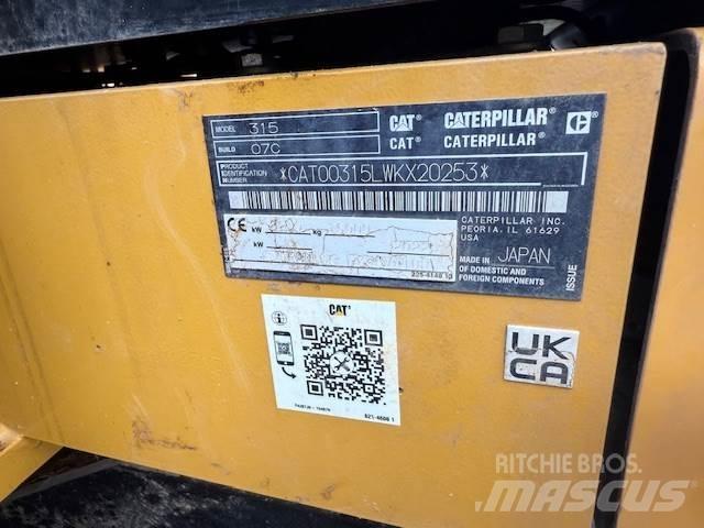 CAT 315 Rupsgraafmachines