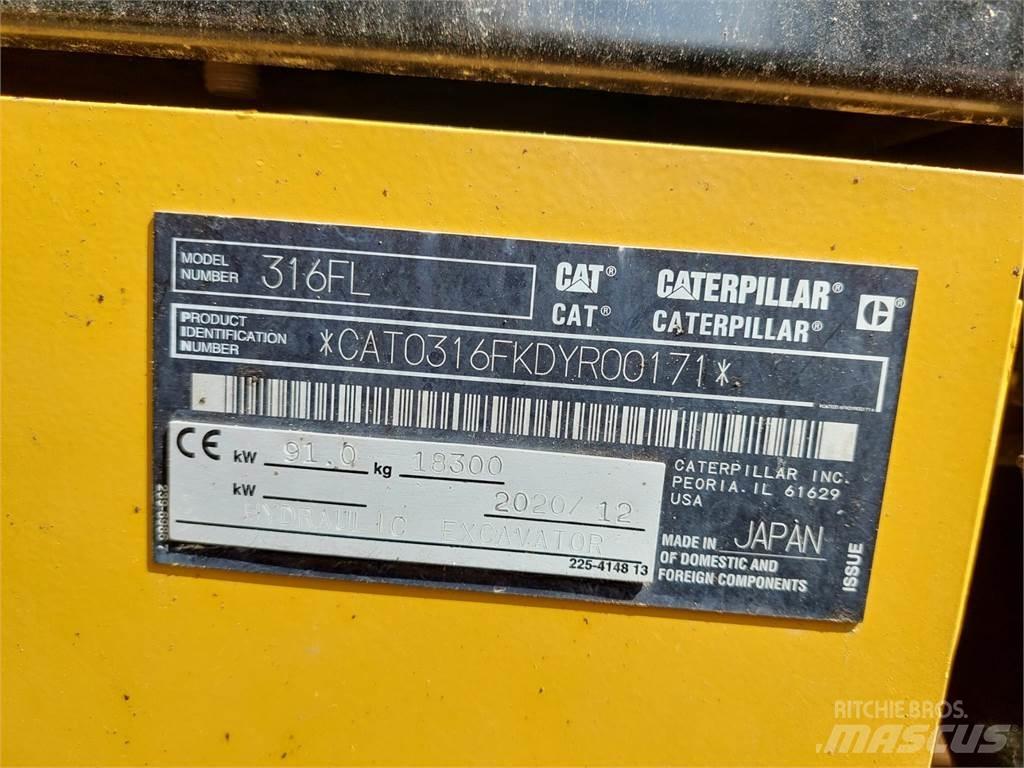 CAT 316FL Rupsgraafmachines