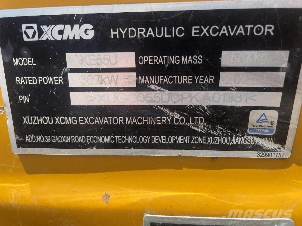 XCMG XE 55 U Minigraafmachines < 7t