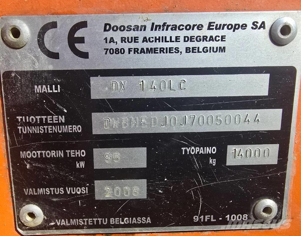 Doosan DX 140 LC Rupsgraafmachines
