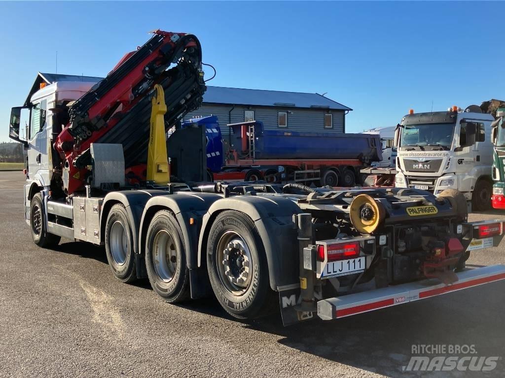 MAN TGS 35.510 Vlakke laadvloer met kraan