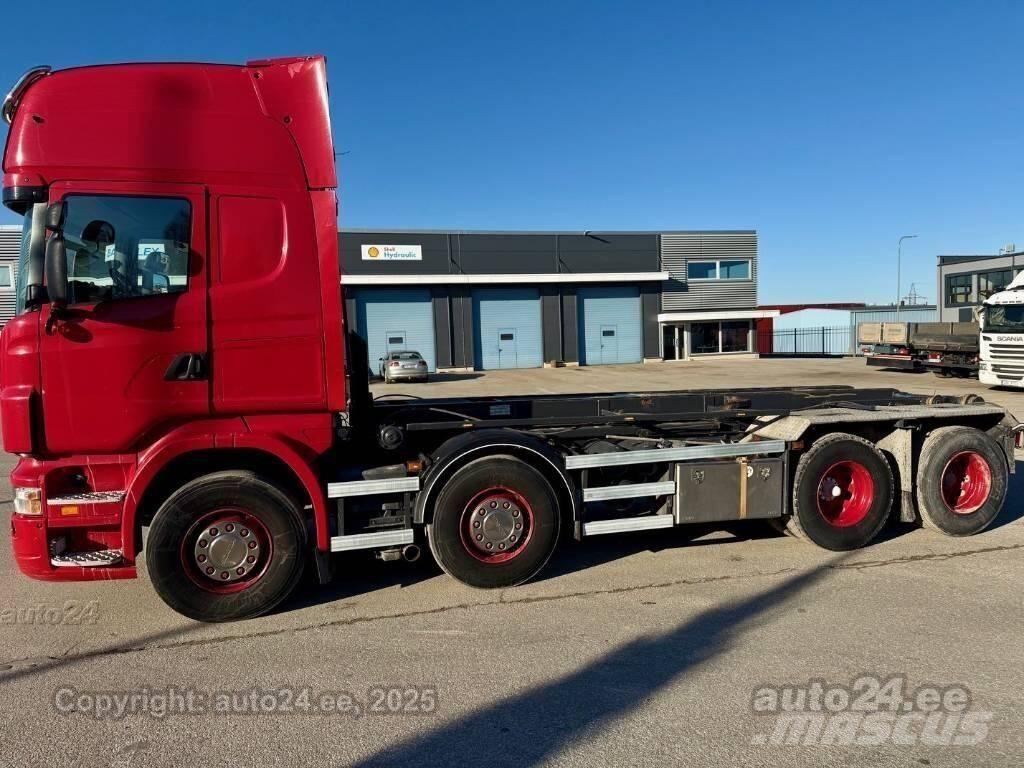 Scania R 480 Containertrucks met kabelsysteem