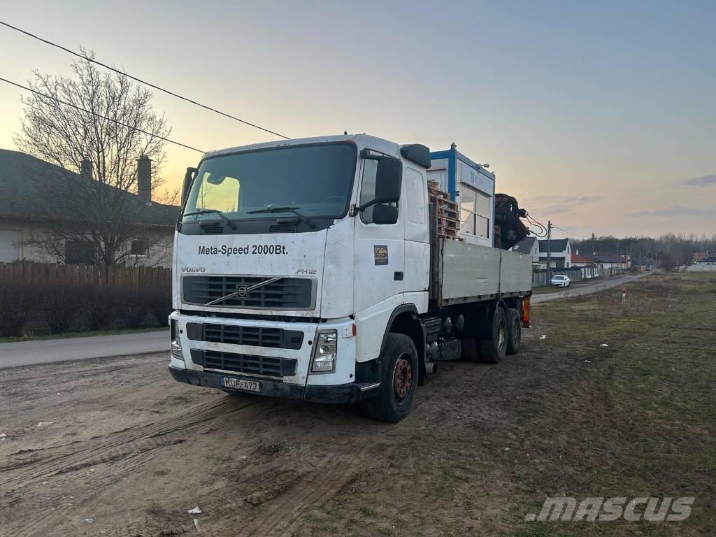 Volvo FH 12 Vlakke laadvloer met kraan
