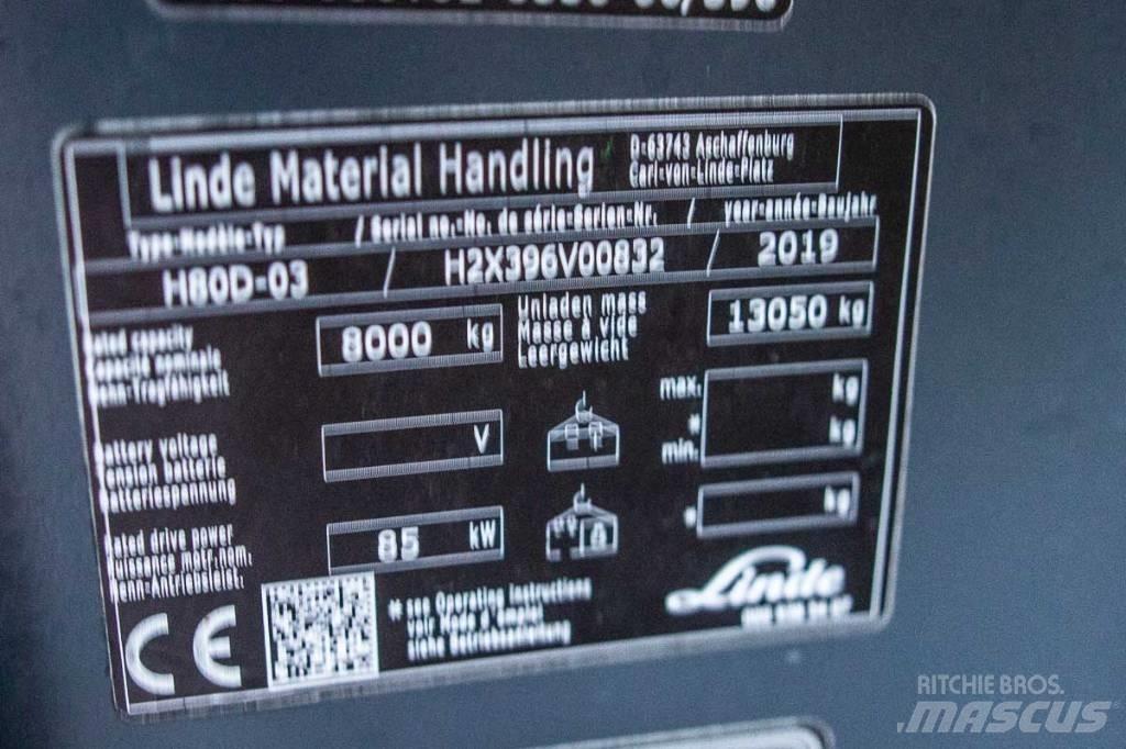 Linde H 80 D-03 Diesel heftrucks